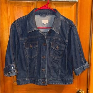 LOFT Dark Blue Denim Jacket